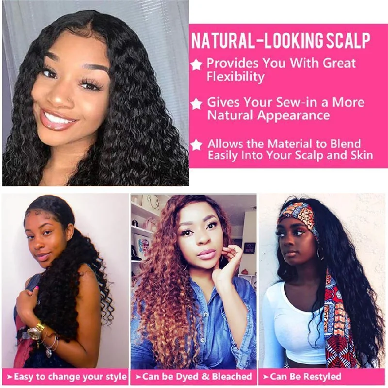 Kinky Curly U Part Human Hair Wig for Women, Brazilian Remy Human Hair Glueless 2x4 U Shape Clip in Half Wig