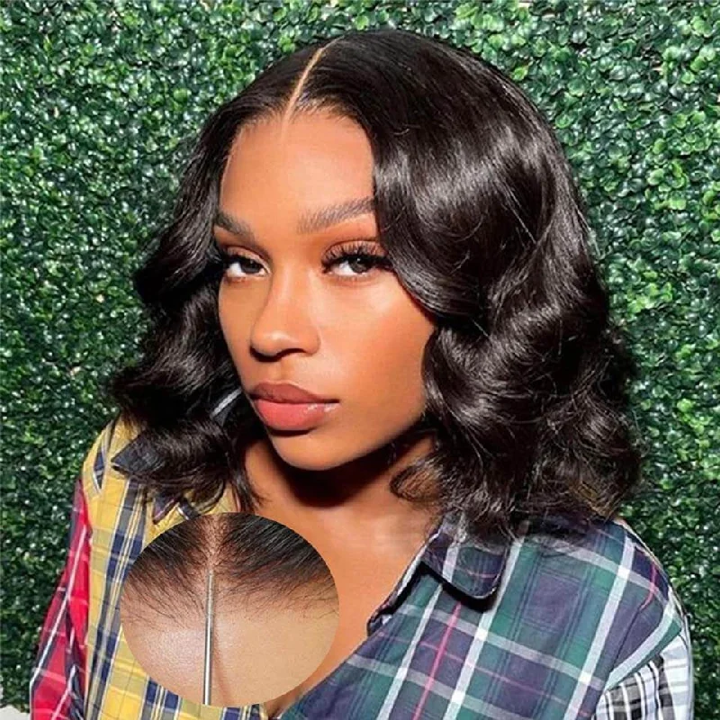 Wear Go Glueless Body Wave Bob Wig 4x4 5x5 Pre Cut Human Hair HD Lace Wigs