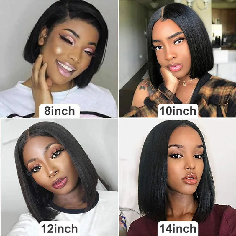 Withme Hair Lace Closure Bob Wigs Brazilian Human Virgin Hair