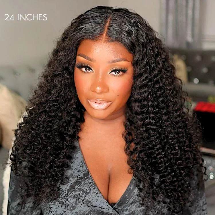 Natural Black / 24 inches / Plucked & Bleached, Pre Cut Lace