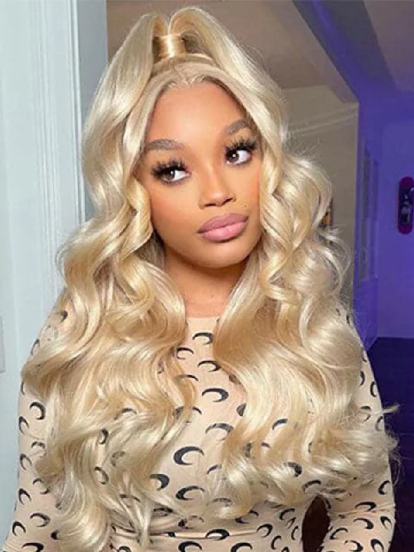 Alipop Hair 613 Blonde Body Wave Human Hair 13x6 Lace Front Wig