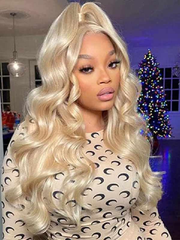 Alipop Hair 613 Blonde Body Wave Human Hair 13x6 Lace Front Wig