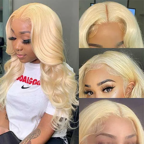 Alipop Hair 613 Blonde Body Wave Human Hair 13x6 Lace Front Wig