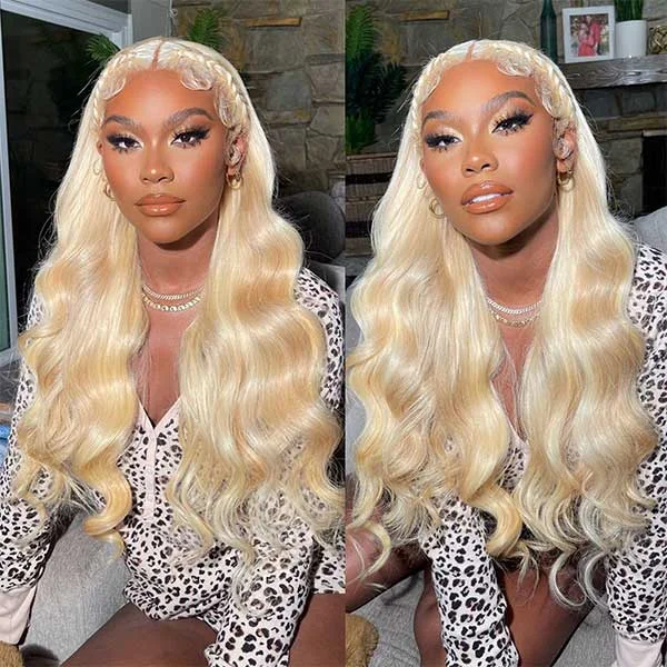 Alipop Hair 613 Blonde Body Wave Human Hair 13x6 Lace Front Wig