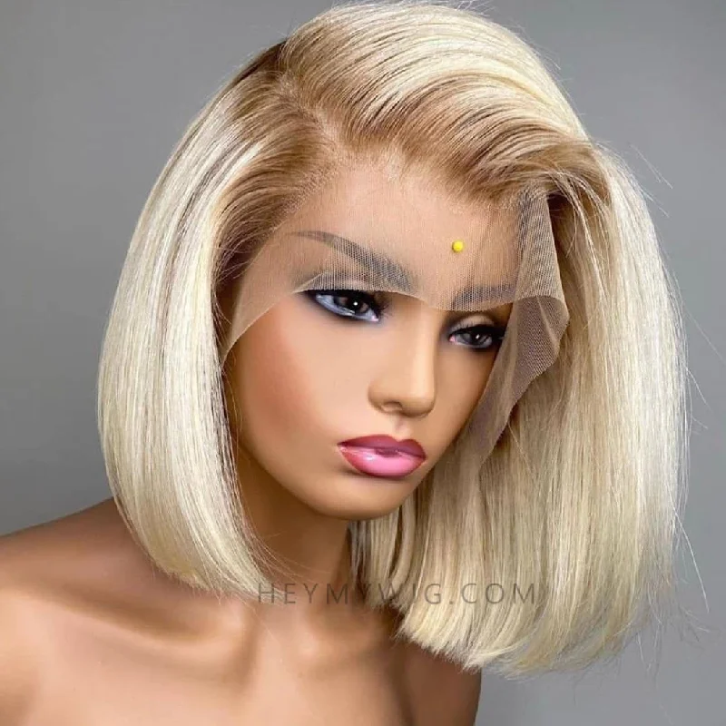 SUMMER STYLE! #4/#613 Blonde Bob Lace Wig