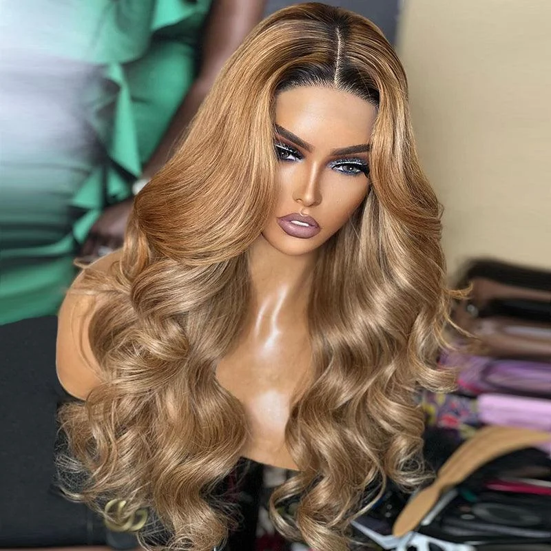 7x5 Glueless Wig Human Hair Ready To Wear Colored Wig Human Hair Body Wave