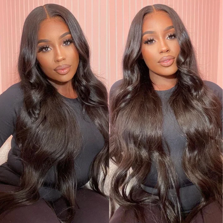 Amandahair Glueless Crystal Clear HD Lace Wig With Pre-Plucked Hairline Body Wave Lace Front Wigs