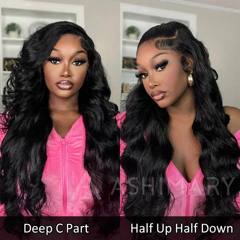 Ashimary 10x6 Parting Max Glueless Bye Bye Knots Wig Body Wave Pre Cut Lace Wigs