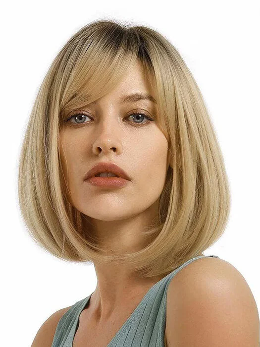 Silky Shoulder Length Straight Blonde Human Hair Wigs By imwigs®