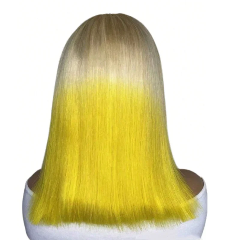 BEEOS 13x4 SKINLIKE Real HD Lace Full Frontal Bob Wig Ombre Blonde Straight ZH019