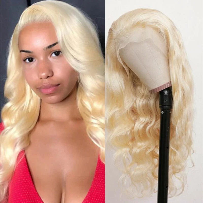 Wesface Body Wave 613 Blonde Color 13x4 Lace Front Wig Human Hair Wig