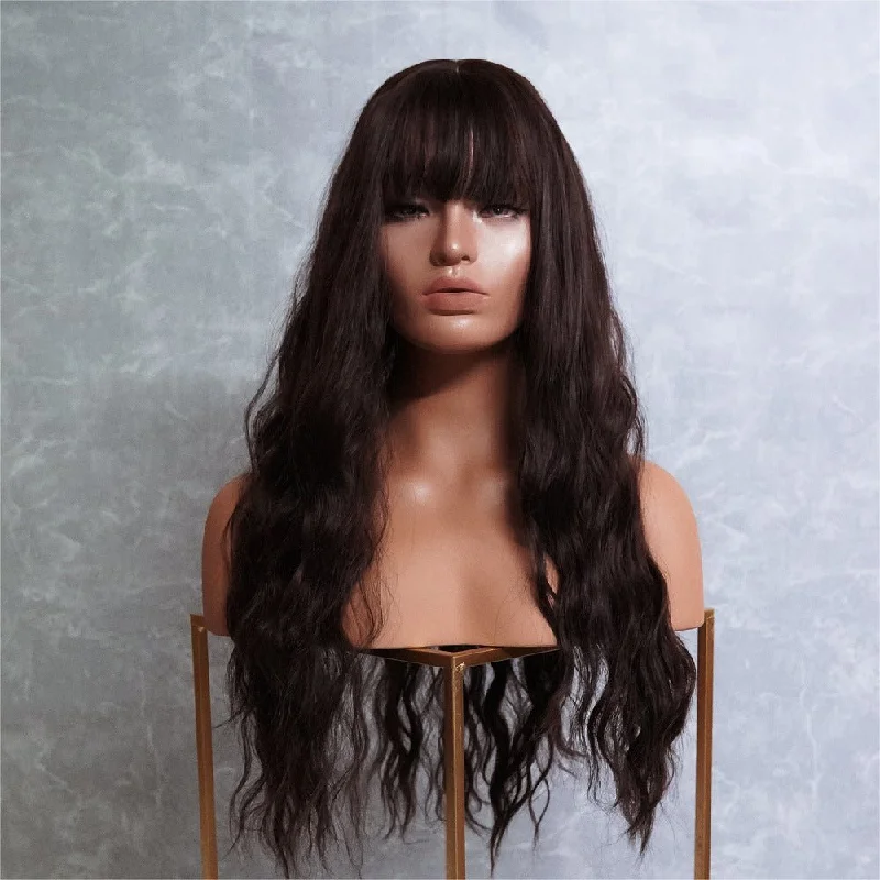 BONNIE Dark Brown Fringe Wig