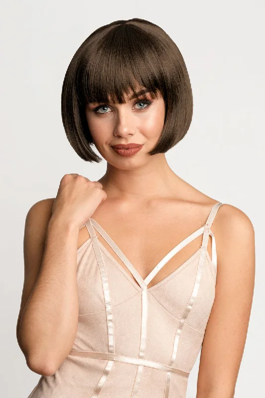 Brown bob wig, chic and stylish: Honour