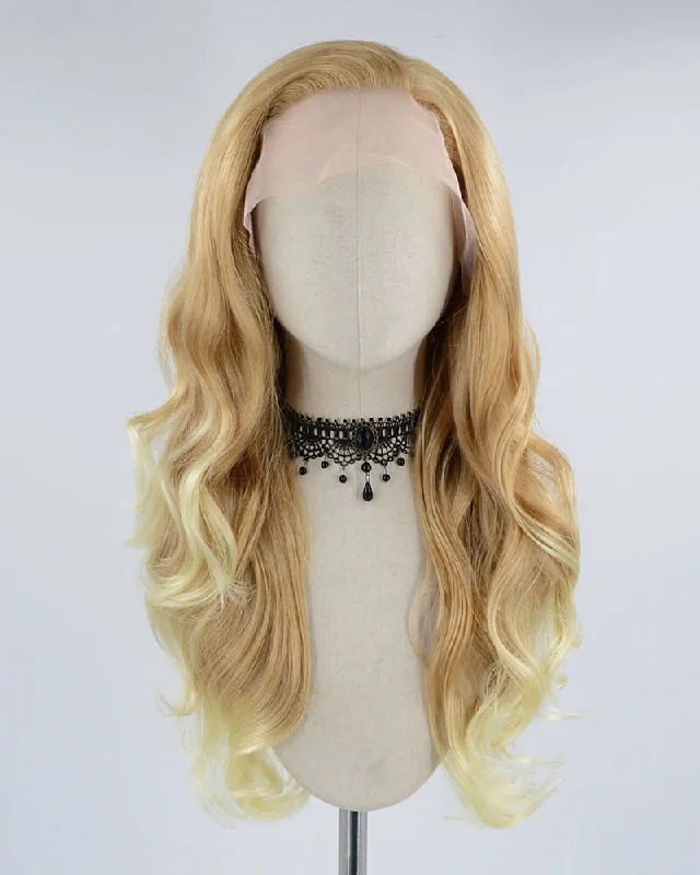 Brown Ombre Blonde Synthetic Lace Front Wig WW410