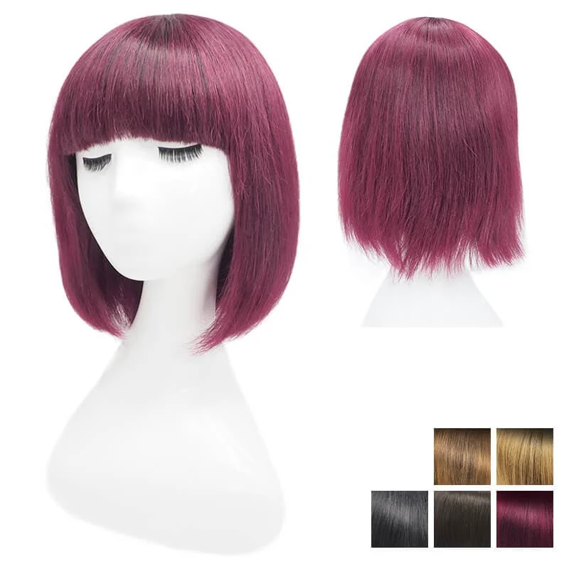 #1BT99J Natural Black Ombre Wine Red / 10""