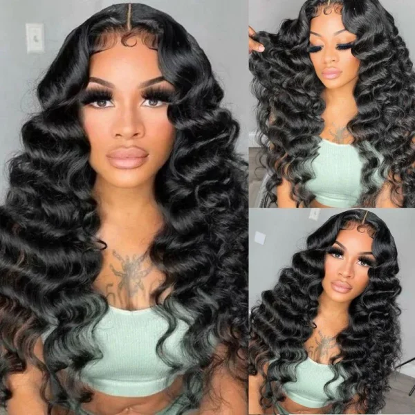 Ishow Loose Deep Wave Wig HD Lace Front Wigs 13x4 Lace Frontal Wig Glueless Human Hair Wigs