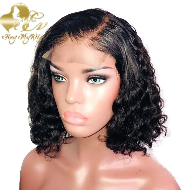 Exotic Curly Bob Lace Closure Wig