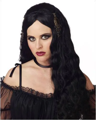 Gothic Princess Black Halloween Wig by California Costumes