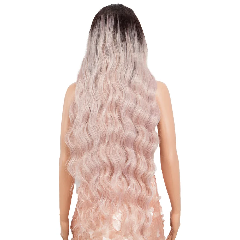 handband wig ombre pink synthetic wig | noble hair