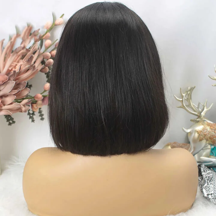 Straight Headband Bob Wig Glueless Human Hair Wigs Beginner Friendly