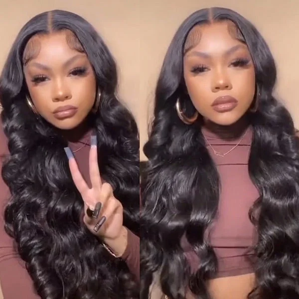 Junoda Wear & Go Body Wave 5x5 HD Lace Glueless Wig Quick & Easy Human Hair Lace Closure Wig