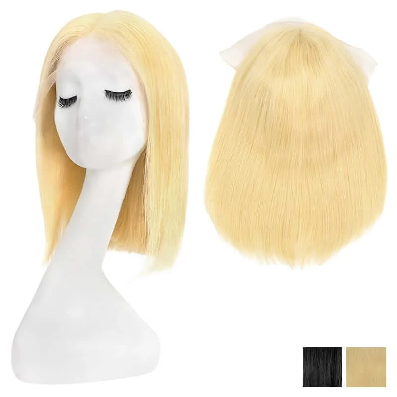 #613Bleach Blonde / 10"" / Straight Middle Parted