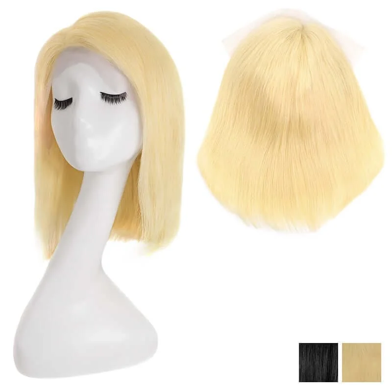 #613Bleach Blonde / 10"" / Straight Side Parted