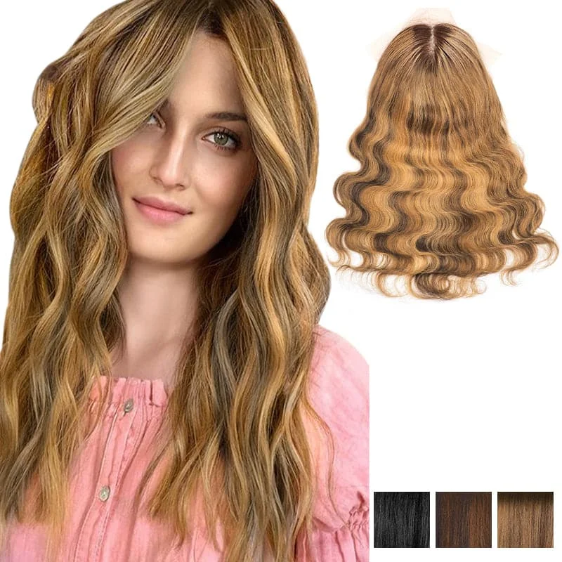 #4T42730 Brown Ombre Bronde Auburn / 16"" 185g / Wavy