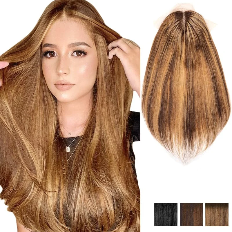 #4T42730 Brown Ombre Bronde Auburn / 16"" 185g / Straight