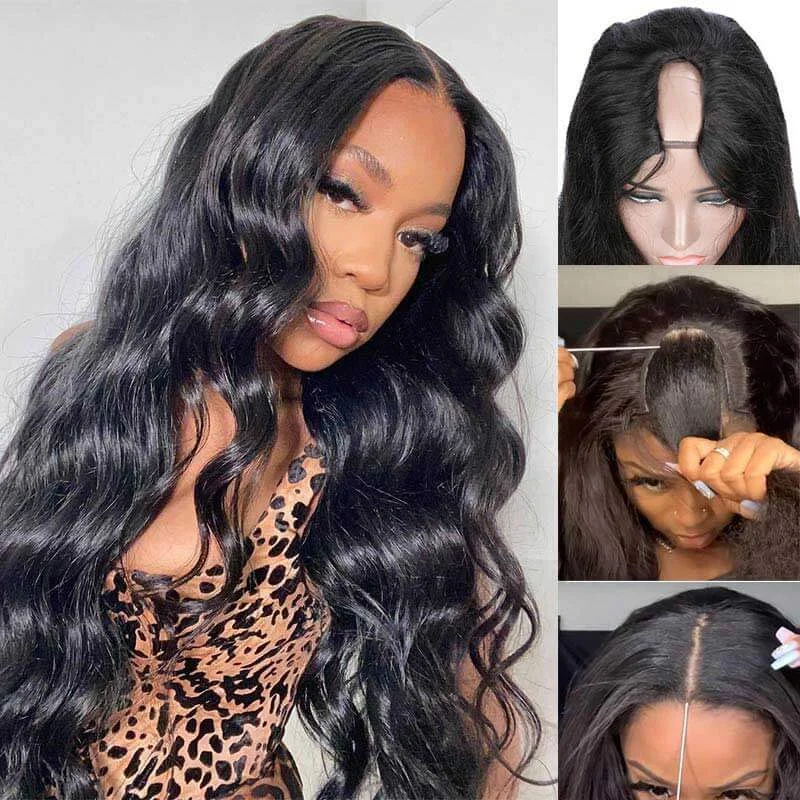 Long Wig | Body Wave U Part Wig Human Hair 28-32 Inch