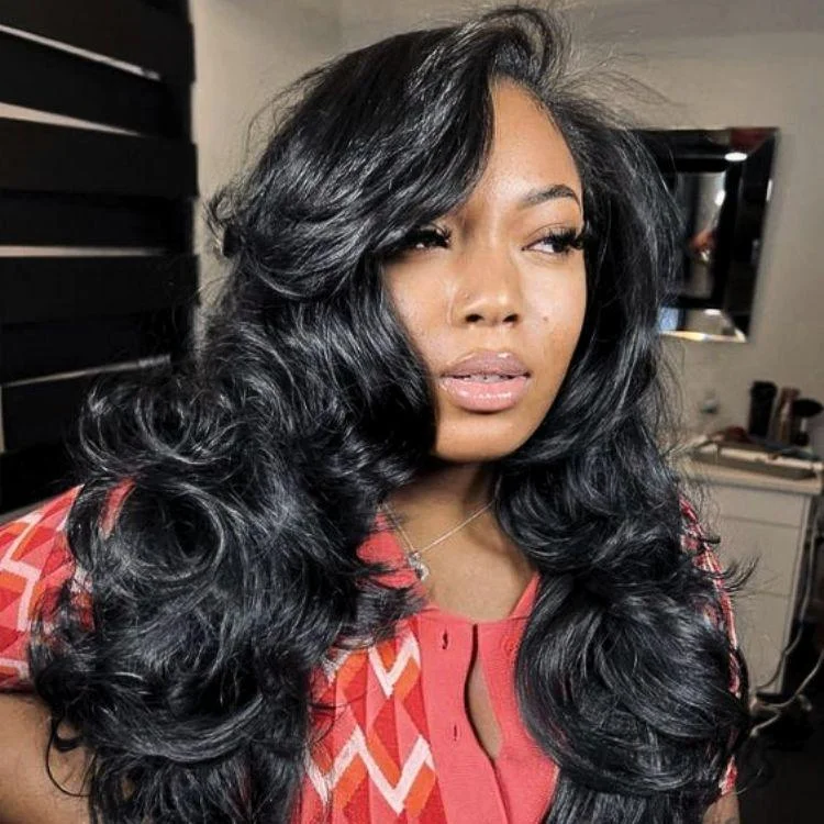 Luvme Hair PartingMax Glueless Wig Gorgeous Layered Cut Loose Body Wave 7x6 Closure HD Lace Wig