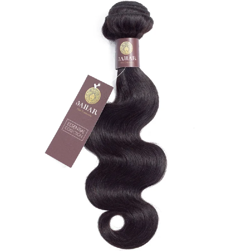 Body Wave Virgin Remy Human Hair Extensions / 8A Natural Black