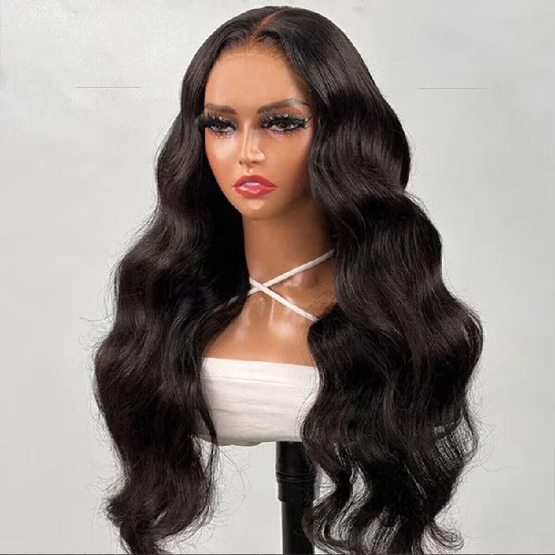 Pre-bleached Knots Body Wave 4x4 5x6 Pre Cut HD Lace Wear Go Wig