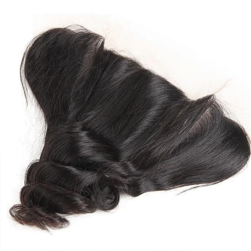 Peruvian Loose Wave  3 Bundles with 13*4 Ear to Ear Lace Frontal Closure-Klaiyi Hair