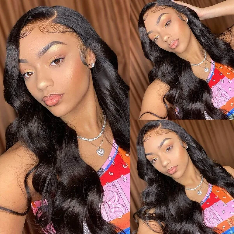 Body Wave 360 Lace Frontal Wigs With Baby Hair Brazilian Virgin Human Hair Wig