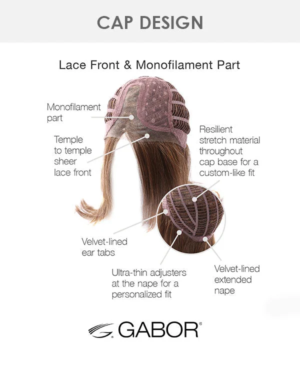 Timeless Beauty | Lace Front & Monofilament Part Synthetic Wig by Gabor