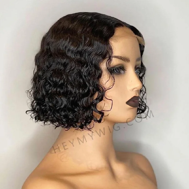 Tropical Wavy Bob Lace Closure Wig