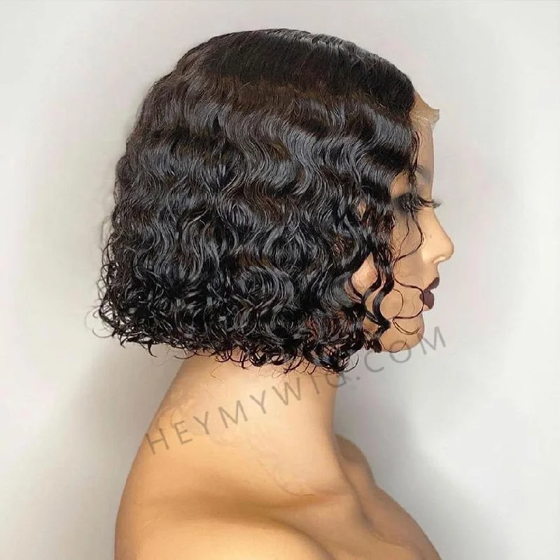 Tropical Wavy Bob Lace Closure Wig