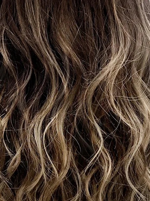 *ICEDMOCHA | Light Chestnut Brown Base w/Light Brown/Ash Blonde/Golden Blonde Painted Highlights